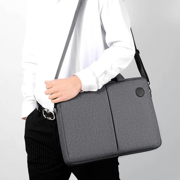 Split Fabric kannettavan tietokoneen laukku Kädessä pidettävä olkalaukku HARMAA grey