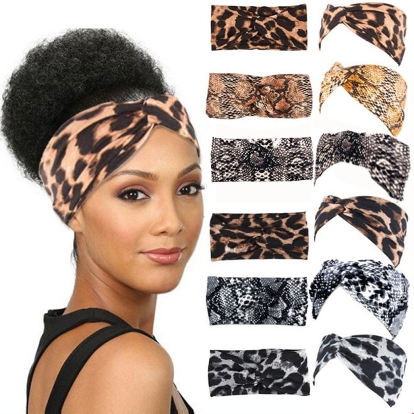 Kors hårbånd Leopard pandebånd FARVE 1 FARVE 1 Color 1