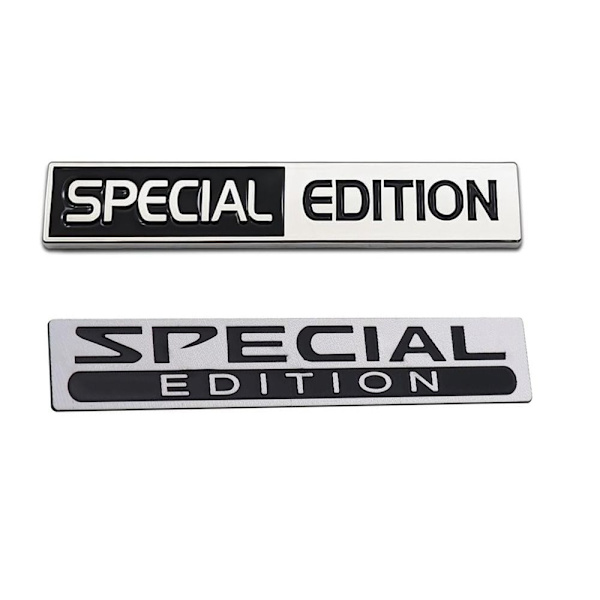 2 kpl Special/Limited Edition Emblem Edition Car Badge 3D -auto