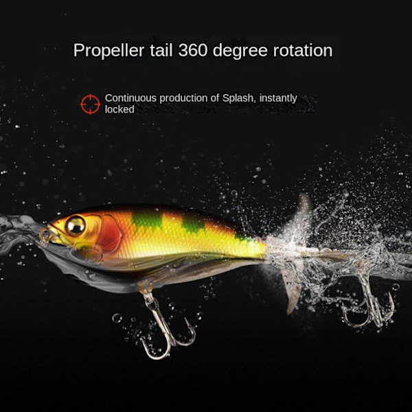 3kpl Propeller Warbler Lure Surface Bait 9CM/11G5 5 9cm/11g5