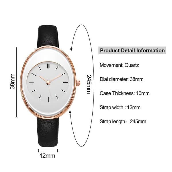 Damklocka Kvarts Armbandsur VIT white