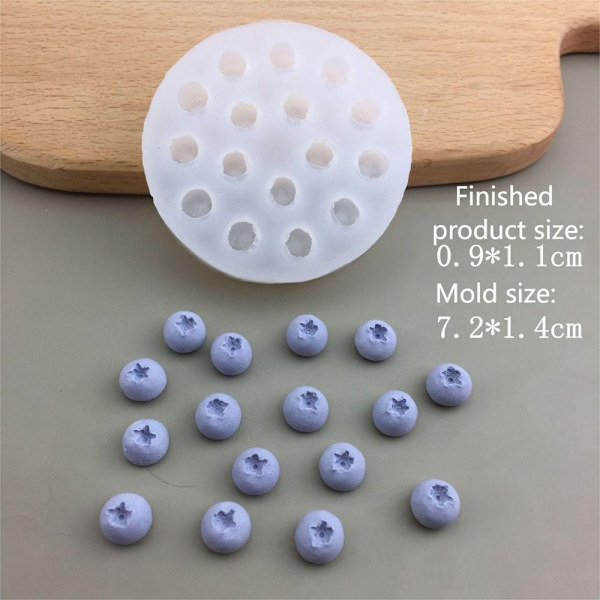 Lys Silikoneform Bageform BLÅBÆRFORM S BLÅBÆR Blueberry Mold S