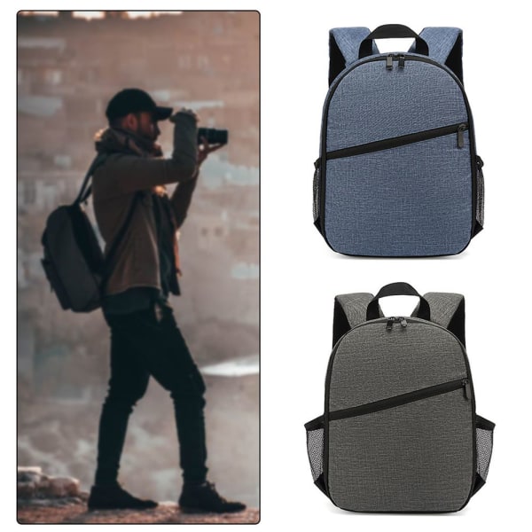 Kameraryggsäck Digital DSLR-väska GRÅ grey
