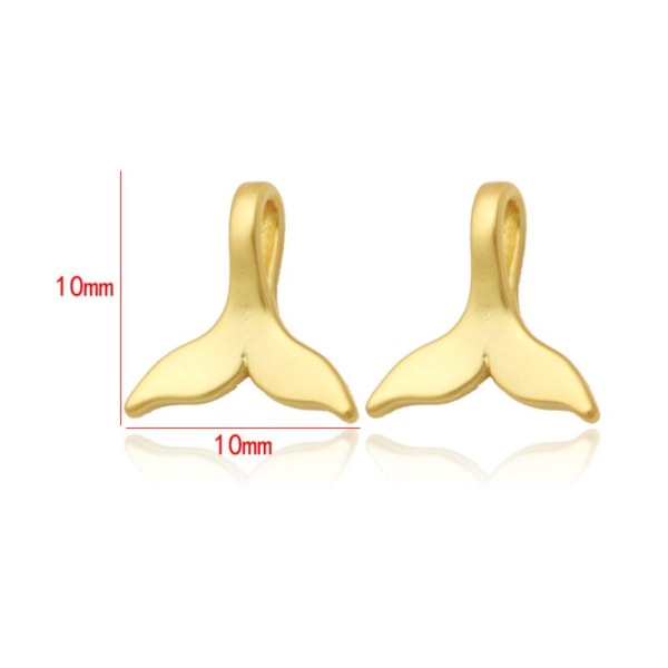 Whale Tail Shape Charms Whale Fish Tail Vedhæng Hale Shape