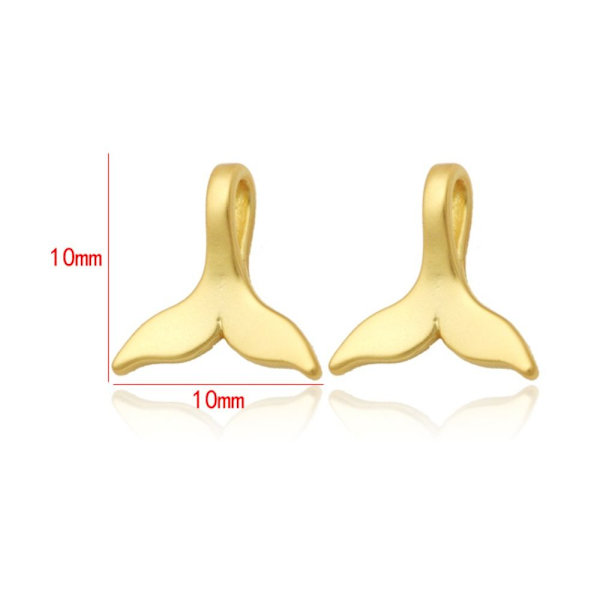 Whale Tail Shape Charms Whale Fish Tail Vedhæng Hale Shape