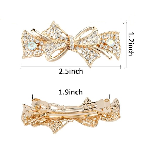 Rhinestone Hårspænder Smykker Barrette 4 4 4