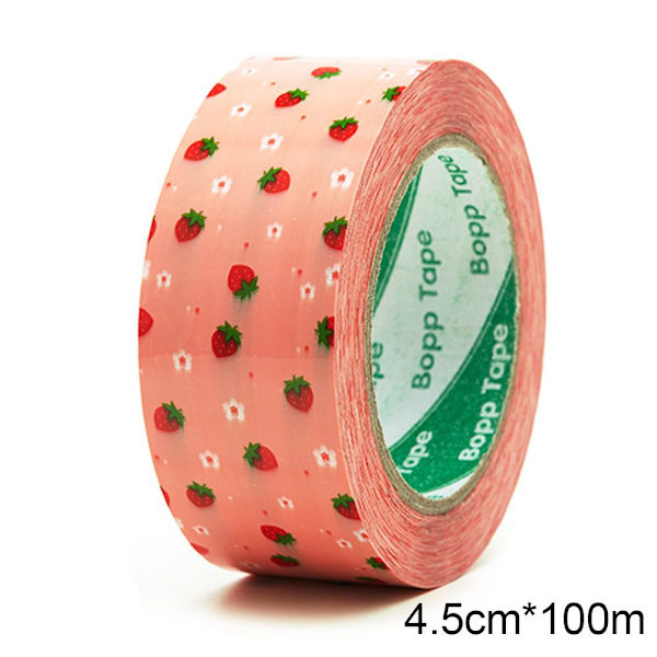 Designer söt packtejp Färgglada tryck frakttejp STRAWBERRY
