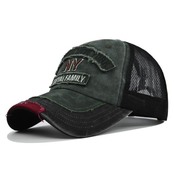 Brev Broderi Baseball Kasketter Net Snapback Hatte ARMY GREEN army green