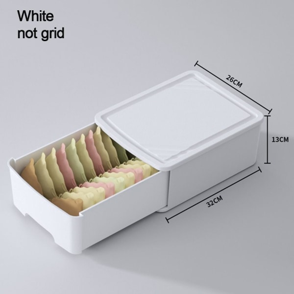 Undertøj BH Opbevaringsboks Sokker Opbevaringsorganisatorer HVID 12 white 12 grids-12 grids