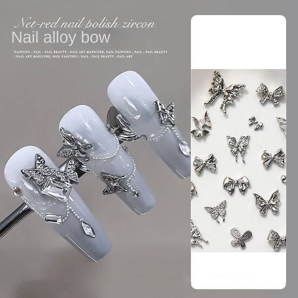 10 STK 3D Nail Art Nail smykker 02-10 STK 02-10 STK 02-10PCS