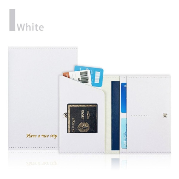 Pass Cover Dokument Kredittkort Veske HVIT White
