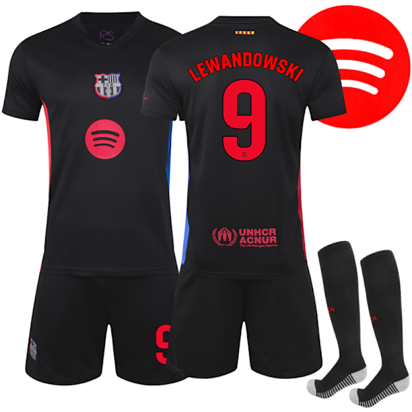 2024-2025 Barcelona Away  football shirt jersey No. 9 Lewandowski Adult XL