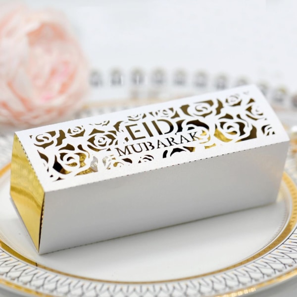 10 st Eid Mubarak Godisaskar Ramadan Godispåse RÖD