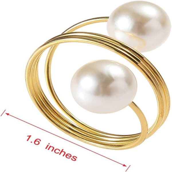 12 st Servettringar ROSEGULD Rose Gold