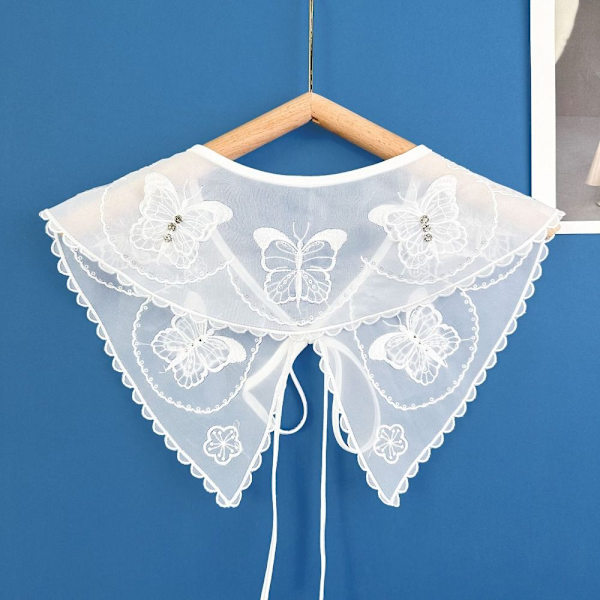 Fake Collar Shawl Collar Small Sjal