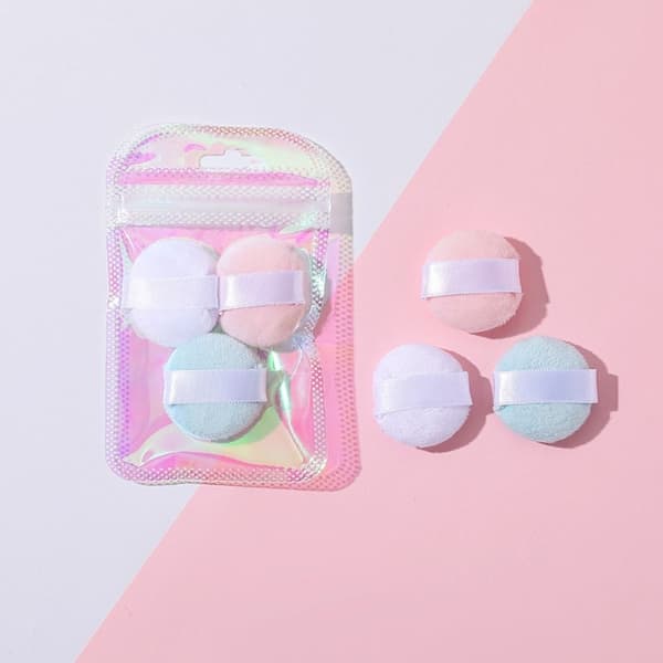 Finger Puff Kristall Sammet 6ST 6ST 6pcs