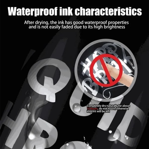 Mirror Marker Pen Reflekterende Paint Penn GULL gold