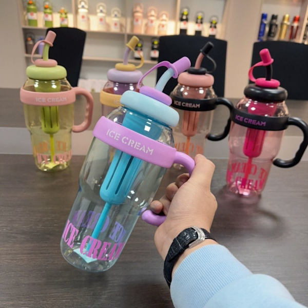 Plastvandflaske kaffekrus LILLA purple
