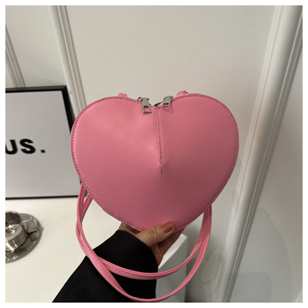 Heart Skuldertaske Håndtaske SORT Black
