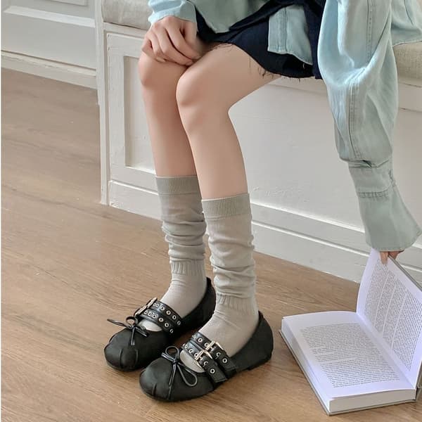 Tynde Åndbare Mesh Frotte Strømper SORT black