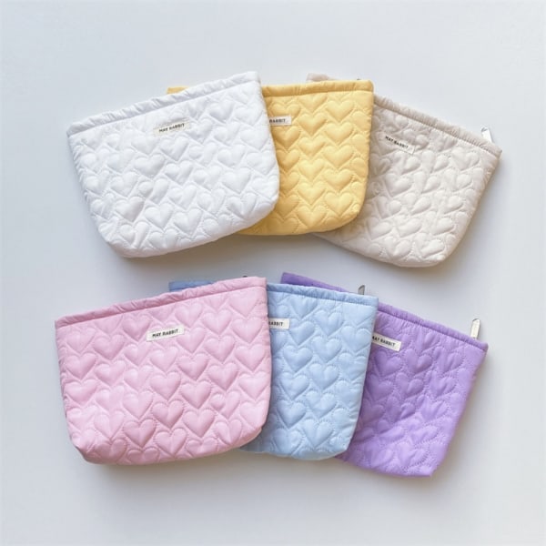 Makeup Bag Kosmetikk Oppbevaringsveske HVIT White