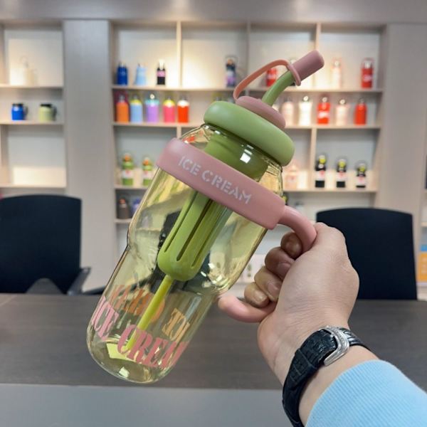 Plastvandflaske kaffekrus GUL yellow