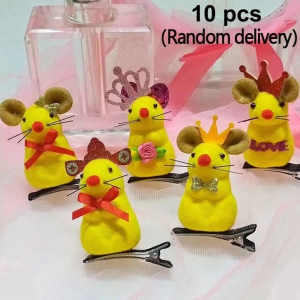 10 stk 3D vårende andnebbklemme Hårnål D D D