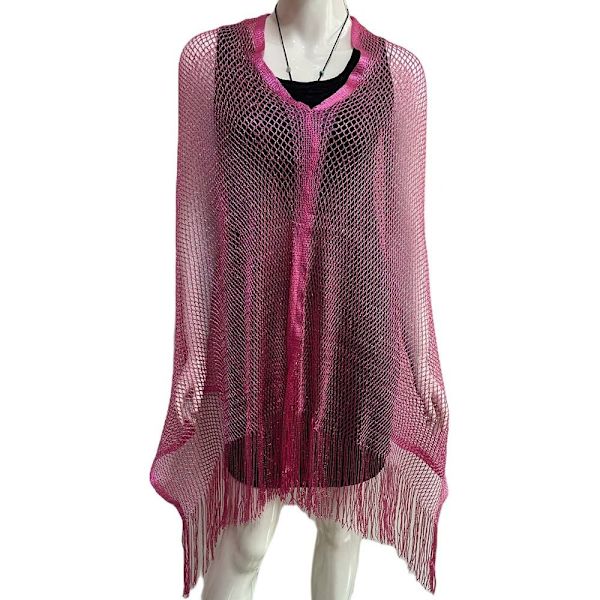 Hollow Tofs Sjal Temperament Cardigan ROSE RED Rose Red