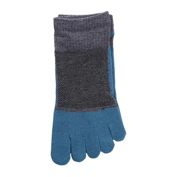 1 Par Fem Finger Sokker Ankel Sokker SORT SORT black
