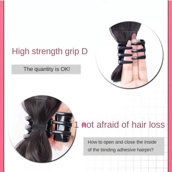 Hair Claw Hair Claw Clip MUSTA Black