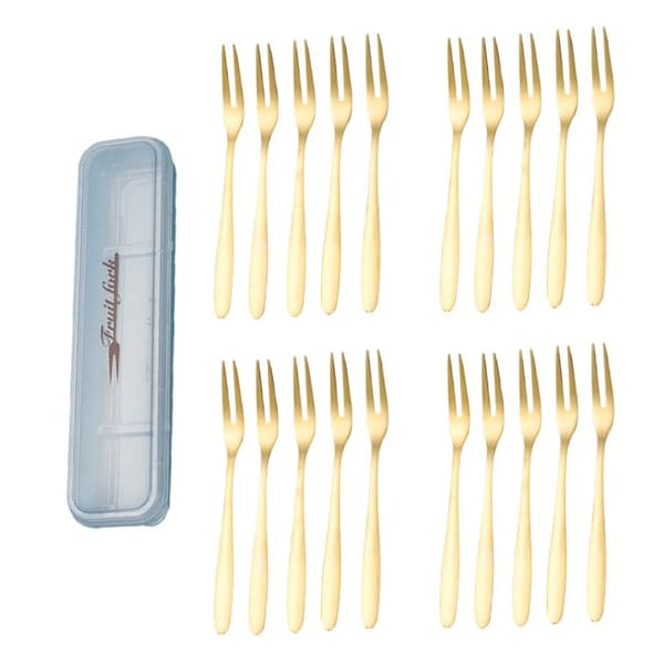 20 st Dessertgafflar Fruktgaffel SILVER Silver