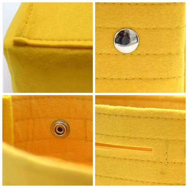 Filt Insert Bag Purse Liner GUL Yellow
