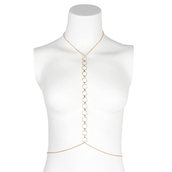 Sexy Circular Chain Neck Chain Integrert Body Chain Geometrisk