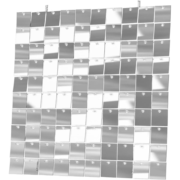 Paillet Baggrund Paillet Panel Vægdekor SORT SORT black