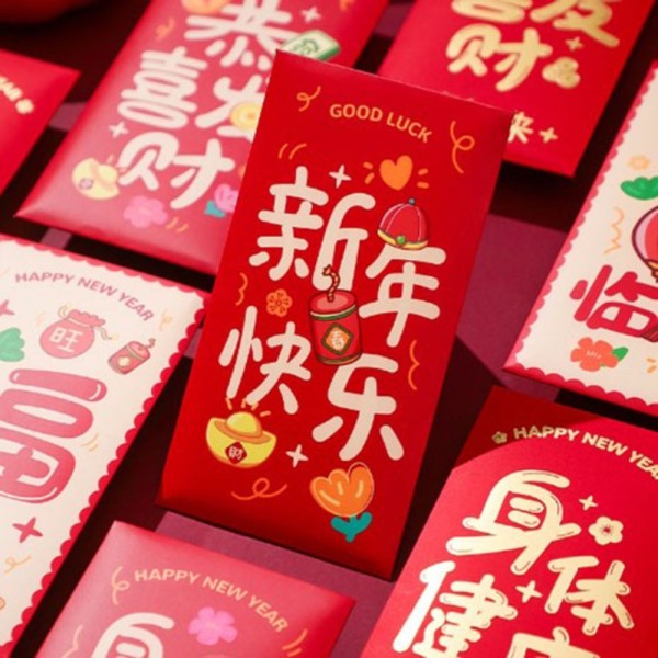 New Year Money Red Envelope 2024 Dragon Year universal punainen laukku 08
