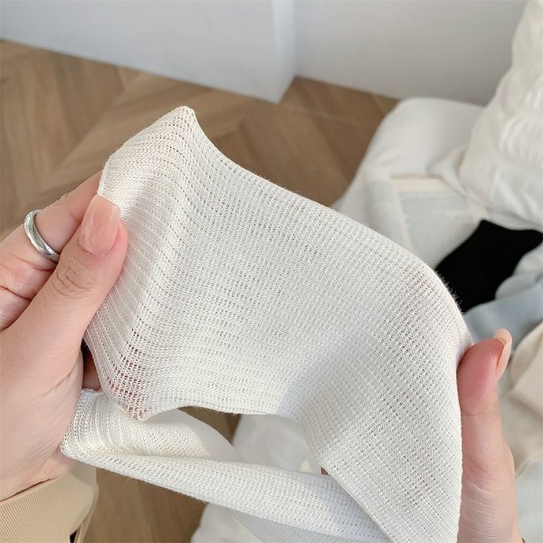 Udbenede Hule Sokker Tynde Sokker HVID white