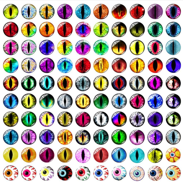 20 stk/10 par Eyes Crafts Eyes Puppet Crystal Eyes 10MMCOLOR 10mmColor Random