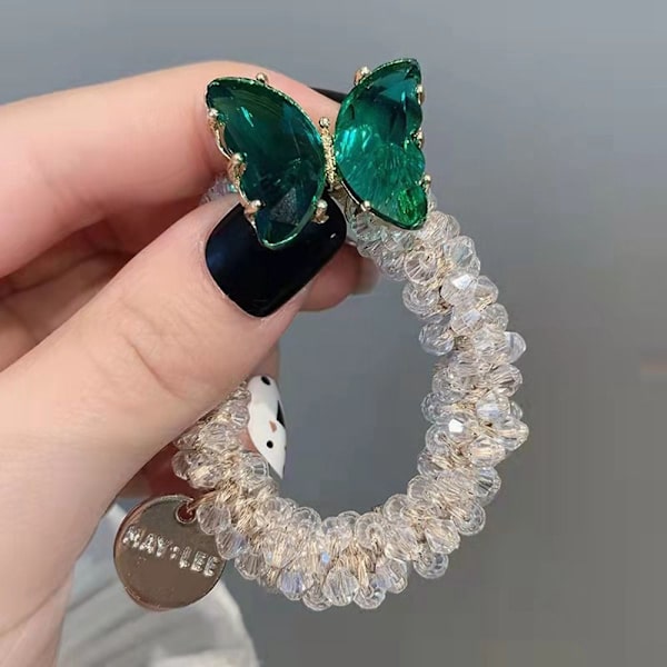 Crystal Butterfly Hårrep Resår Hårband FÄRG 1 FÄRG 1 Color 1