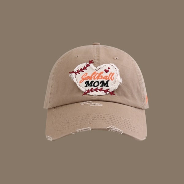 Mote Baseball Cap Letter Brodert Baseball Cap KHAKI Khaki