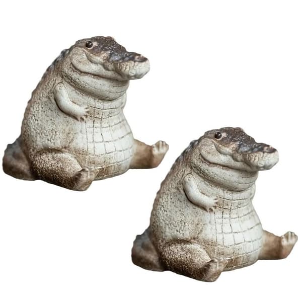 2 stk. te-kjæledyr, te-figur, teborddekorasjon 2 Pcs