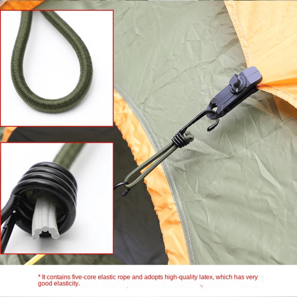 Elastisk reb med krog, fastgørelsesrem 50CM 50CM 50cm