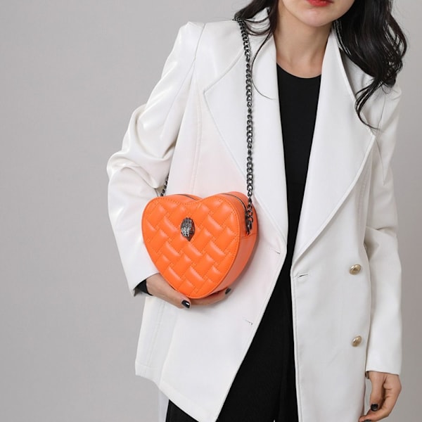 Eagle Head Chain Bag Rhombus Brodered Thread Bag RÖD red