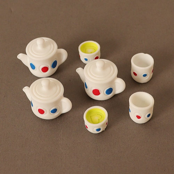 Dukkehus Miniature Tea Simulation Tea Pot 3 3 3