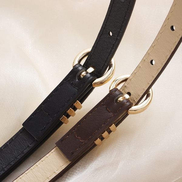Nahkavyö Elliptinen Pin Solki vyötärönauha DARK KHAKI dark khaki