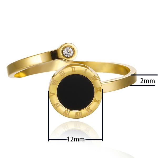 Zirkon Halering, Ringe med Bred Kant, Åben Ring