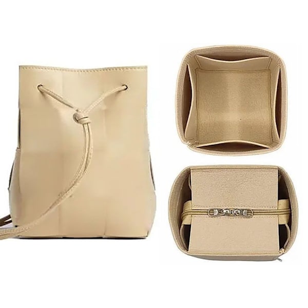Filt Insatsväska Väskfoder BEIGE 1# 1# Beige 1#-1#