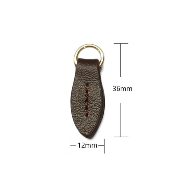 2 st Läder Spänne Kort Pack Hasp KAFFE coffee