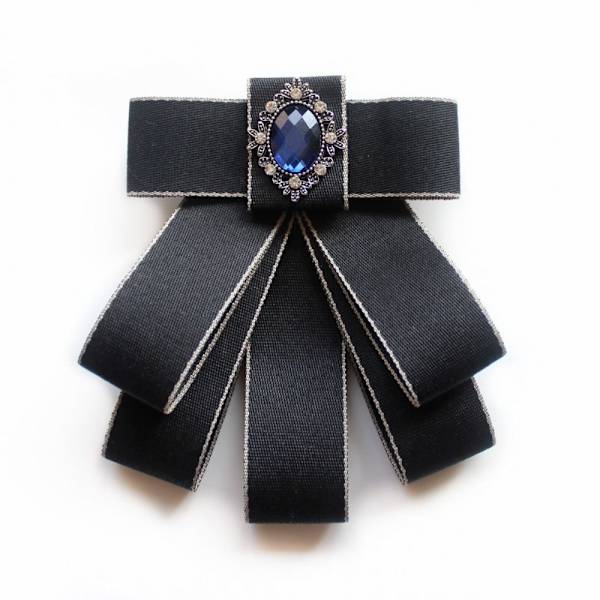 Rusetti Bowknot rintakorut MUSTA Black