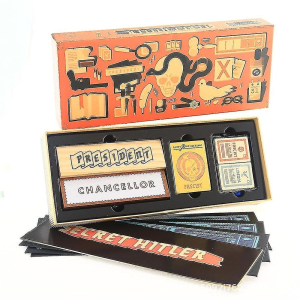 Secret Hit ler Card Game Lautapeli Aikuisten piilotettu identiteettipeli Anti-ihmiskortit