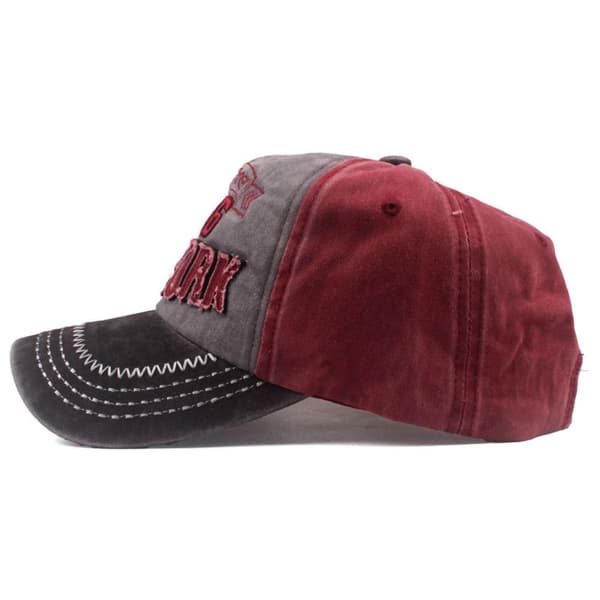 Baseballkasketter med bogstavbroderi, Snapback-hatte, SORT black